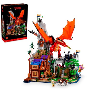 Конструктор LEGO IDEAS 21348 "Red Dragon Legend - легендарный красный дракон"